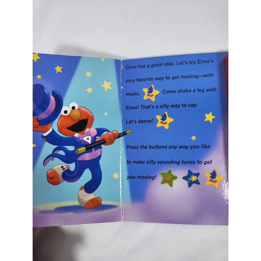 Sesame Street Move With Elmo Play-a-Sound Board Book WORKS Publications Intl